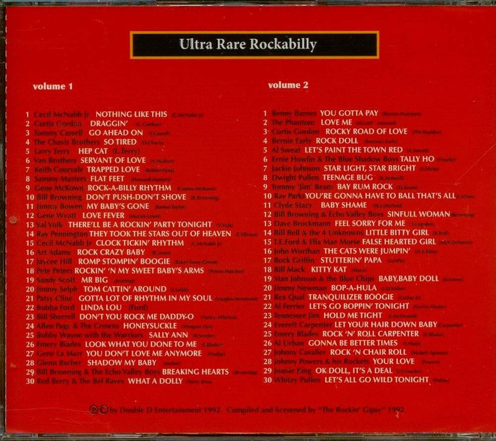 CD-2 - VA - Ultra Rare Rockabilly Vol. 1+2