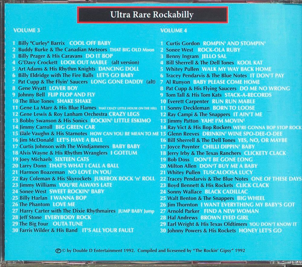 CD-2 - VA - Ultra Rare Rockabilly Vol. 3+4