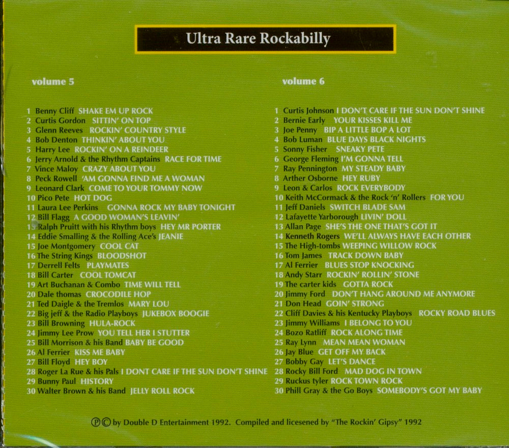 CD-2 - VA - Ultra Rare Rockabilly Vol. 5+6