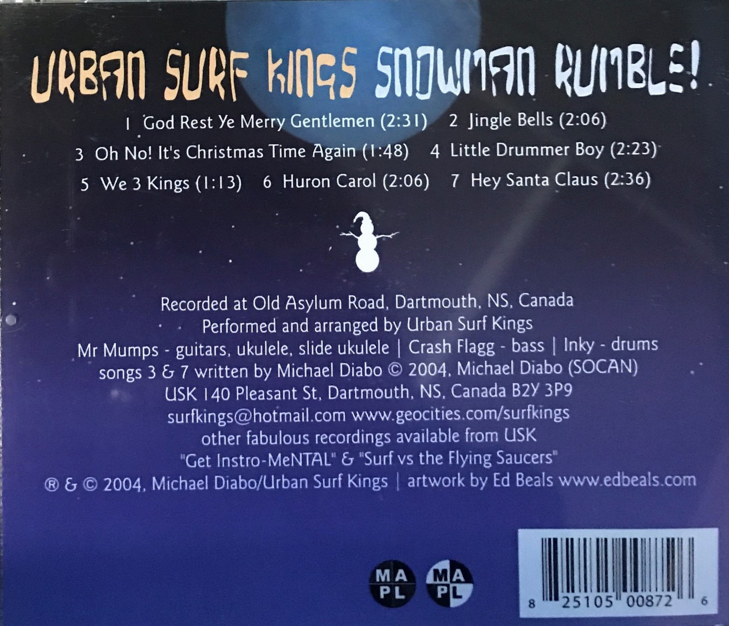 CD - Urban Surf Kings - Snowman Rumble