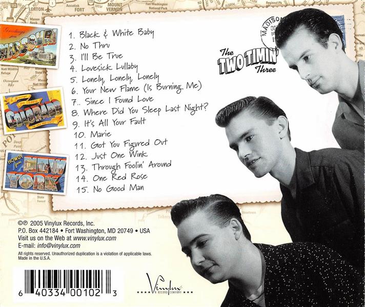 CD - Two Timin Three - Where Did You Sleep Last Night