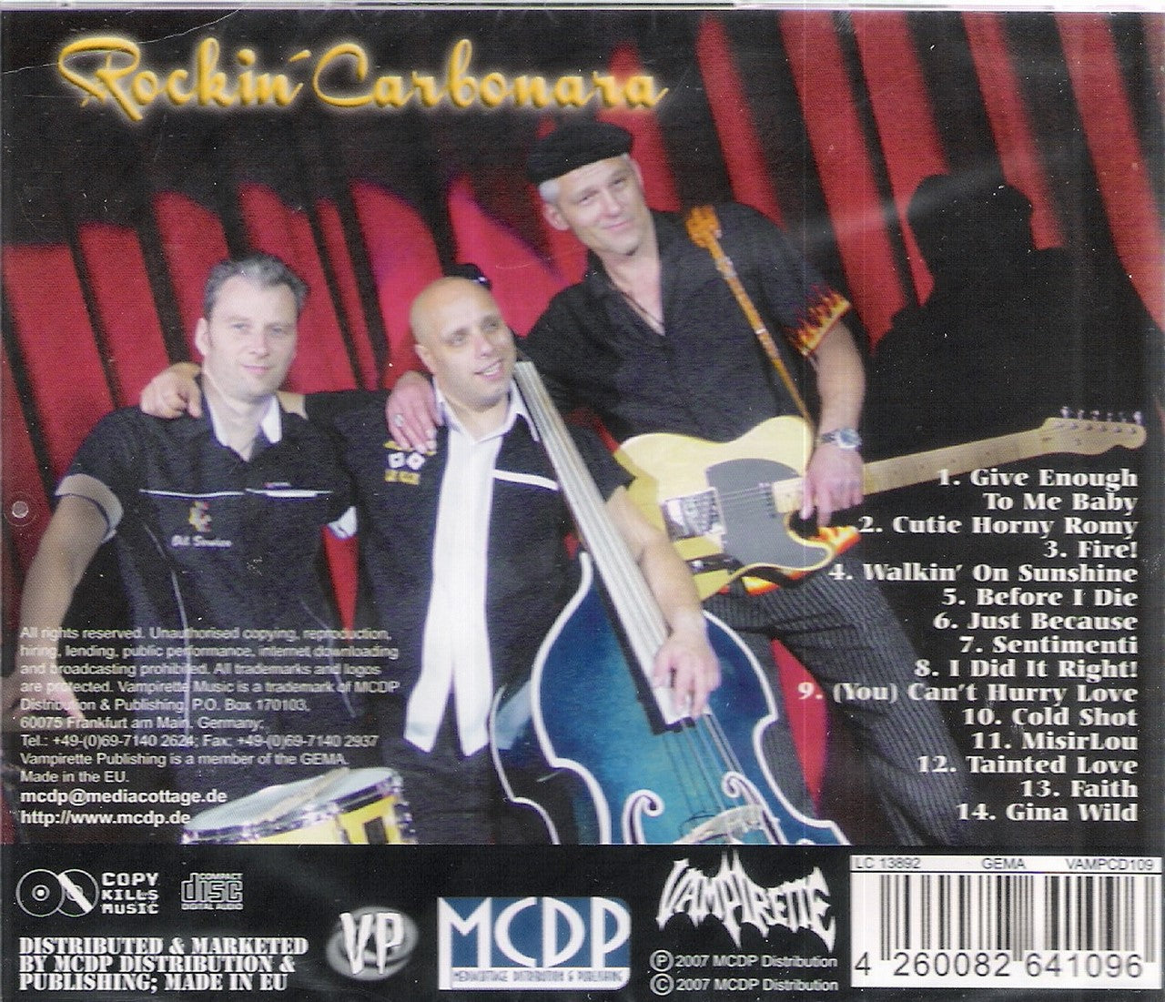 CD - Rockin Carbonara - We Did It Right!