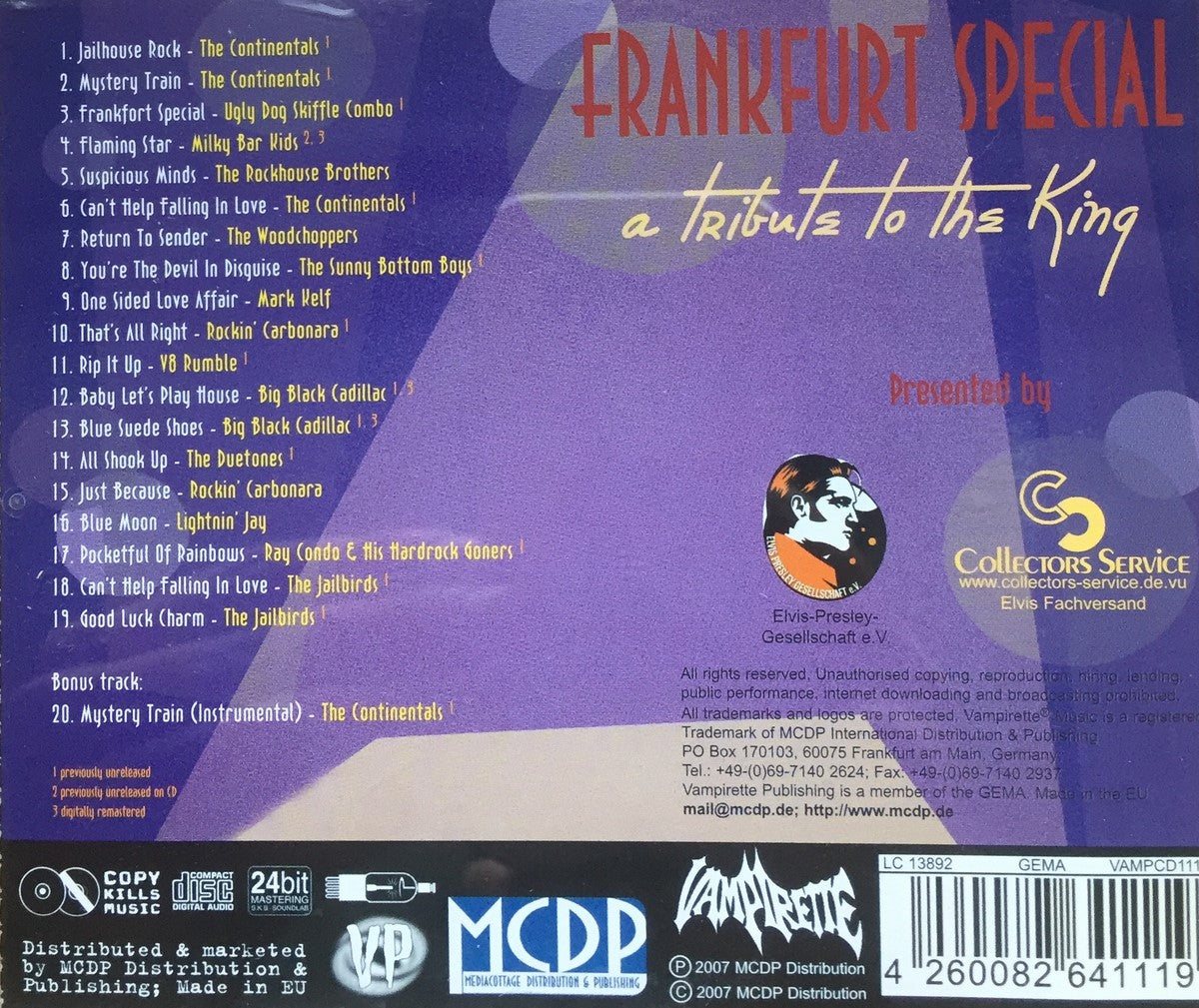 CD - VA - Frankfurt Special - A Tribute To The King