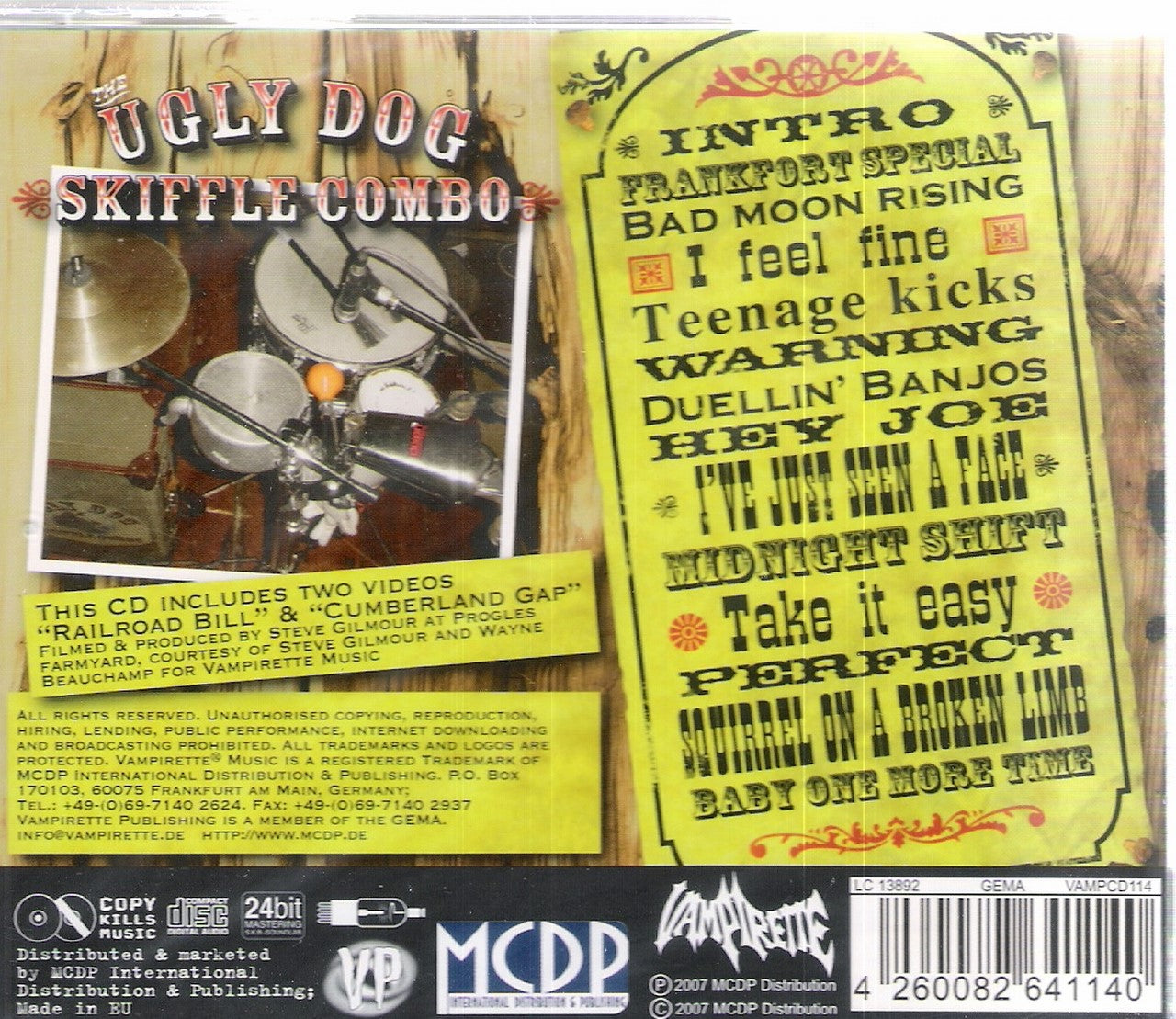 CD - Ugly Dog Skiffle Combo - Great Skifflebilly Train Wreck