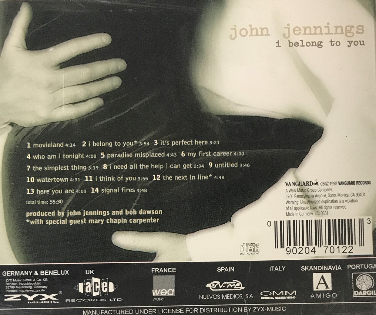 CD - John Jennings - I Belong To You