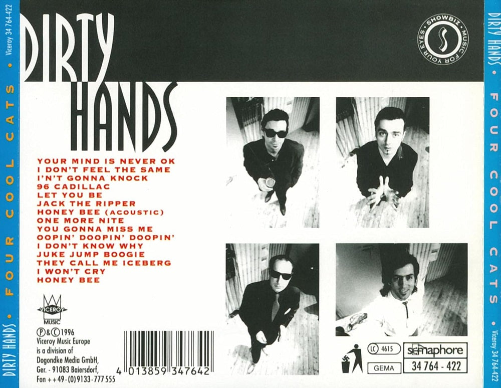 CD - Dirty Hands - Four Cool Cats