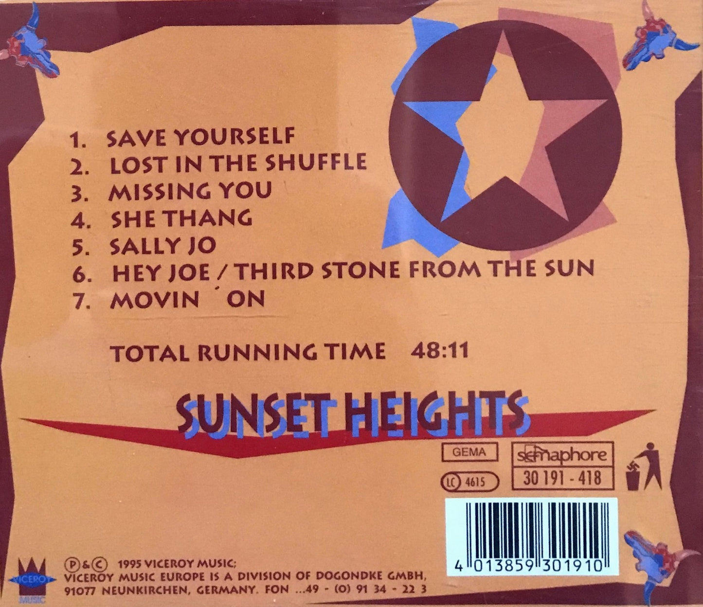 CD - Sunset Heights - Born In Houston Live