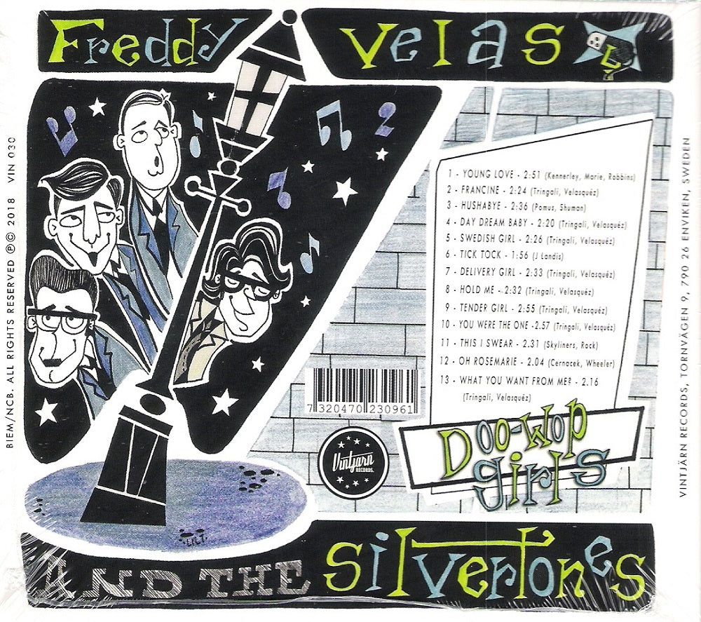 CD - Freddy Velas & the Silvertones - Doo Wop Girls