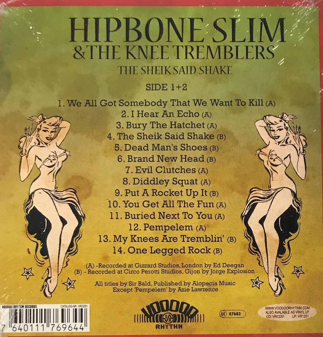 CD - Hipbone Slim And The Knee Tremblers - The Sheik Said Shake