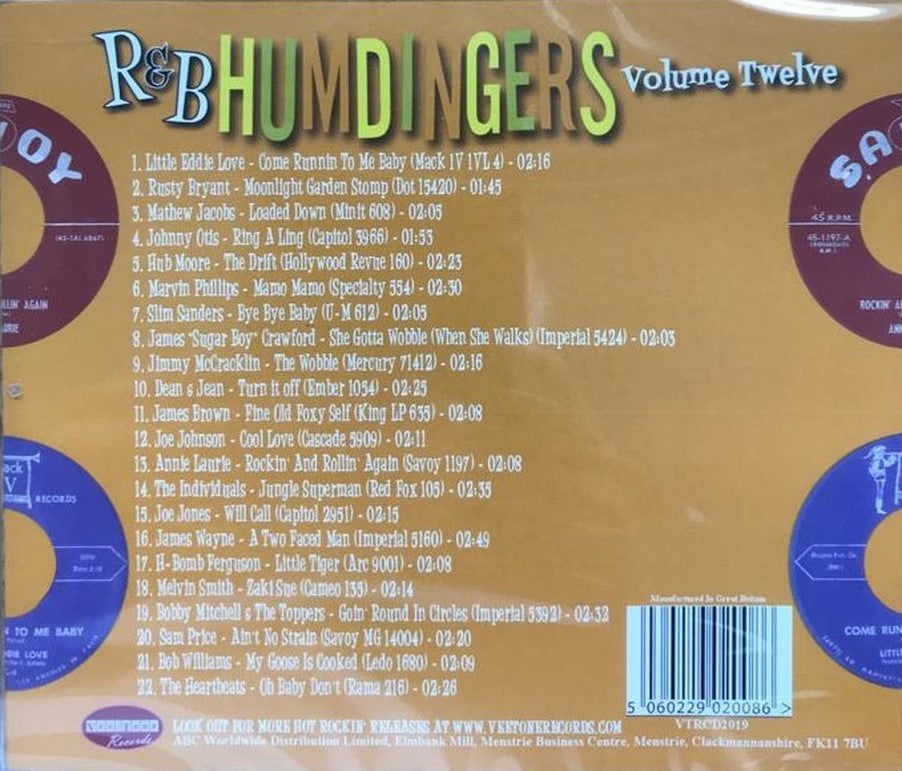 CD - VA - R&B Humdingers Vol. 12