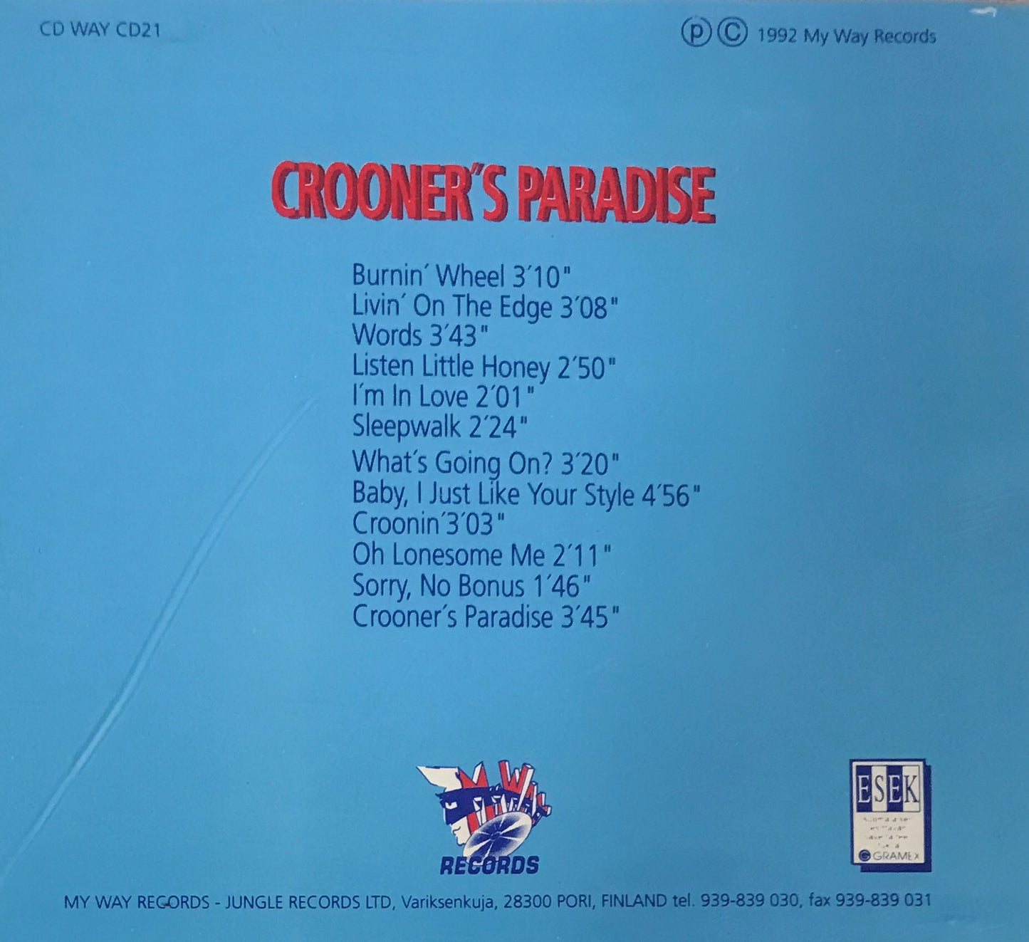 CD - Max & The Crooners - Crooners Paradise