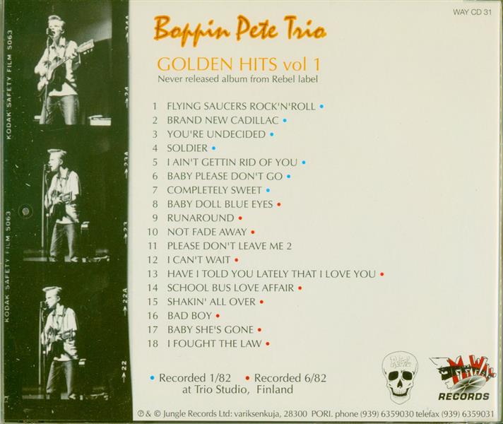 CD - Boppin' Pete Trio - Golden Hits