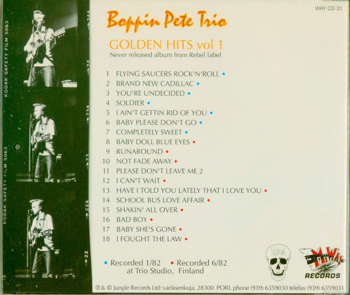 CD - Boppin' Pete Trio - Golden Hits