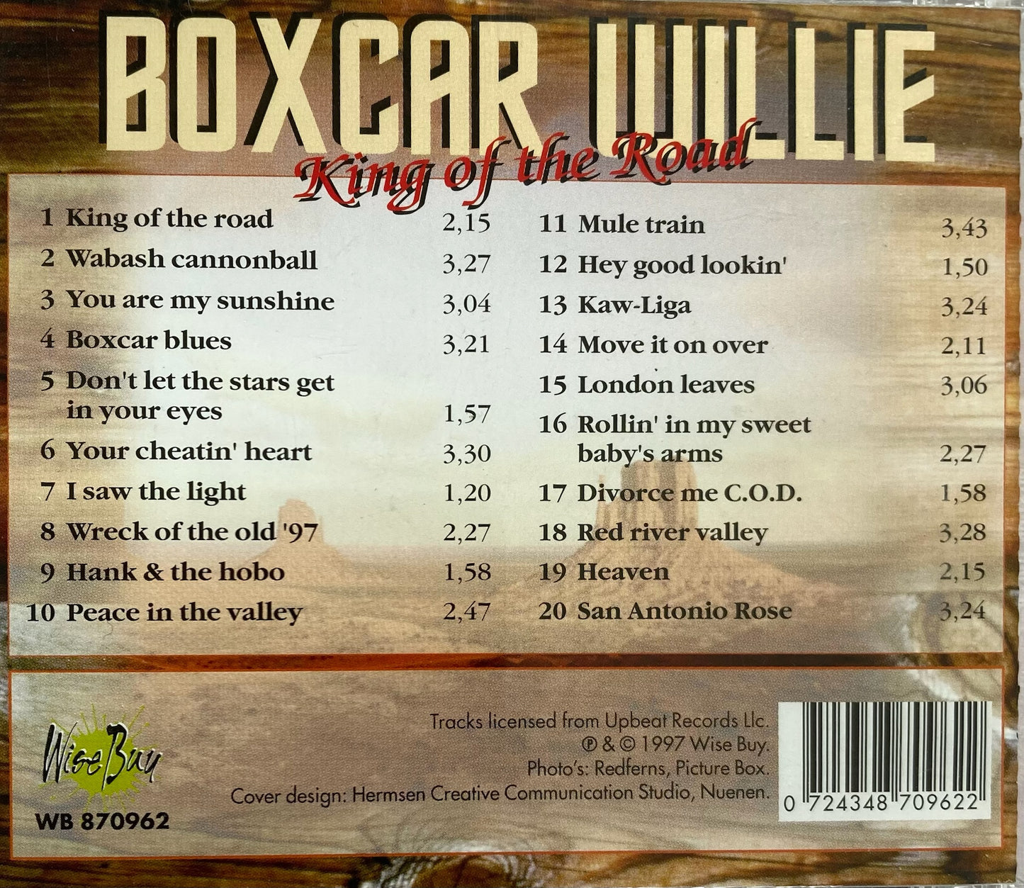 CD - Boxcar Willie - King Of The Road