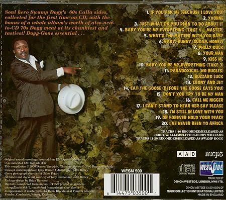 CD - Jerry Williams JR A.K.A Swamp Dogg - Shamp's Things