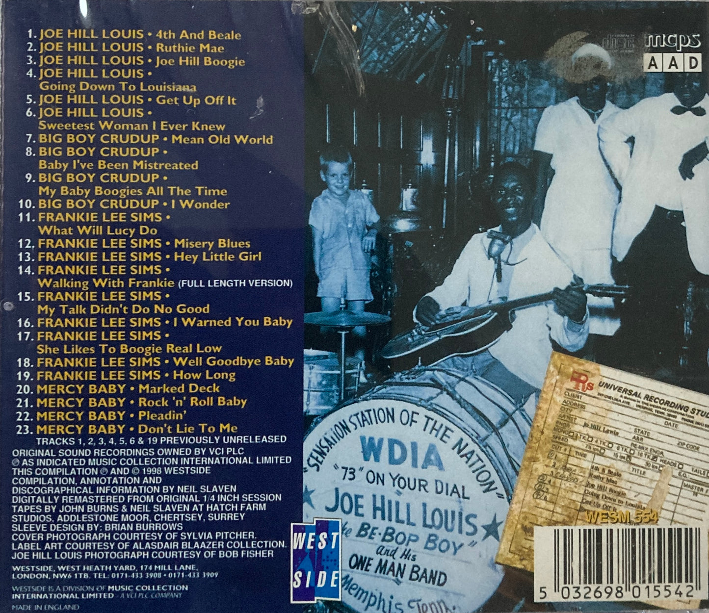 CD - VA - Ace Mississippi Blues Masters Vol. 2: 4th & Beale And Further South