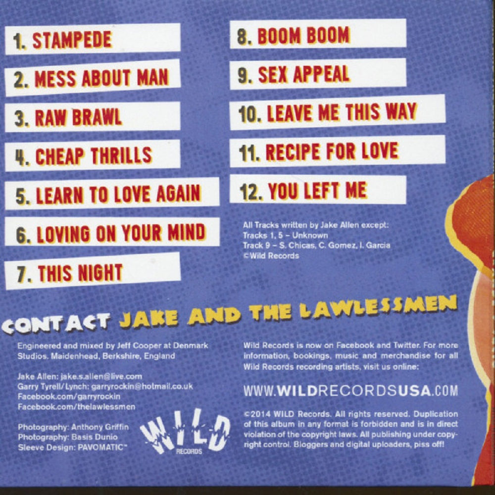 CD - Jake & Lawless Men - Grande y Sucio