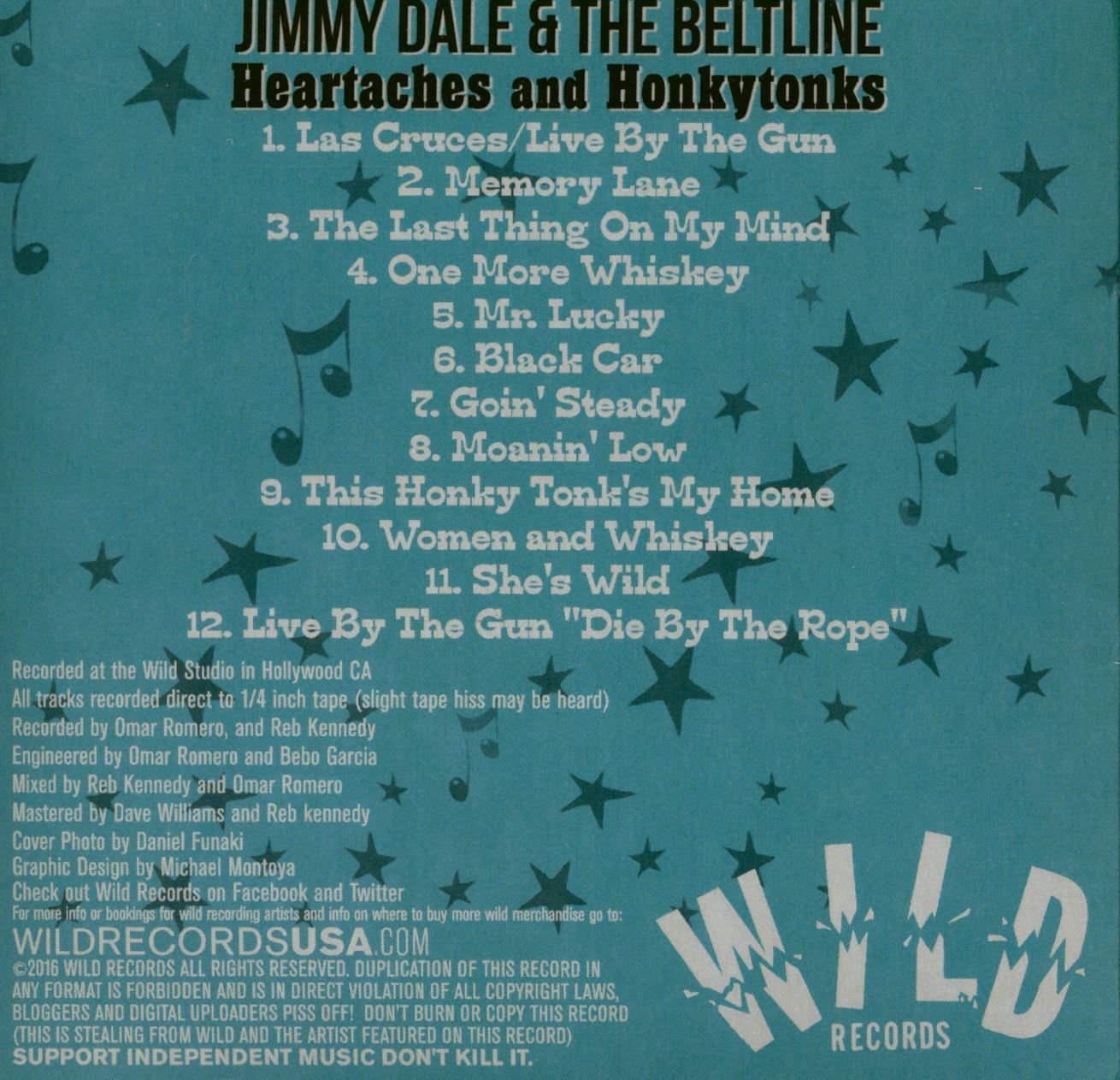 CD - Jimmy Dale & The Beltline - Heartaches and Honkytonks