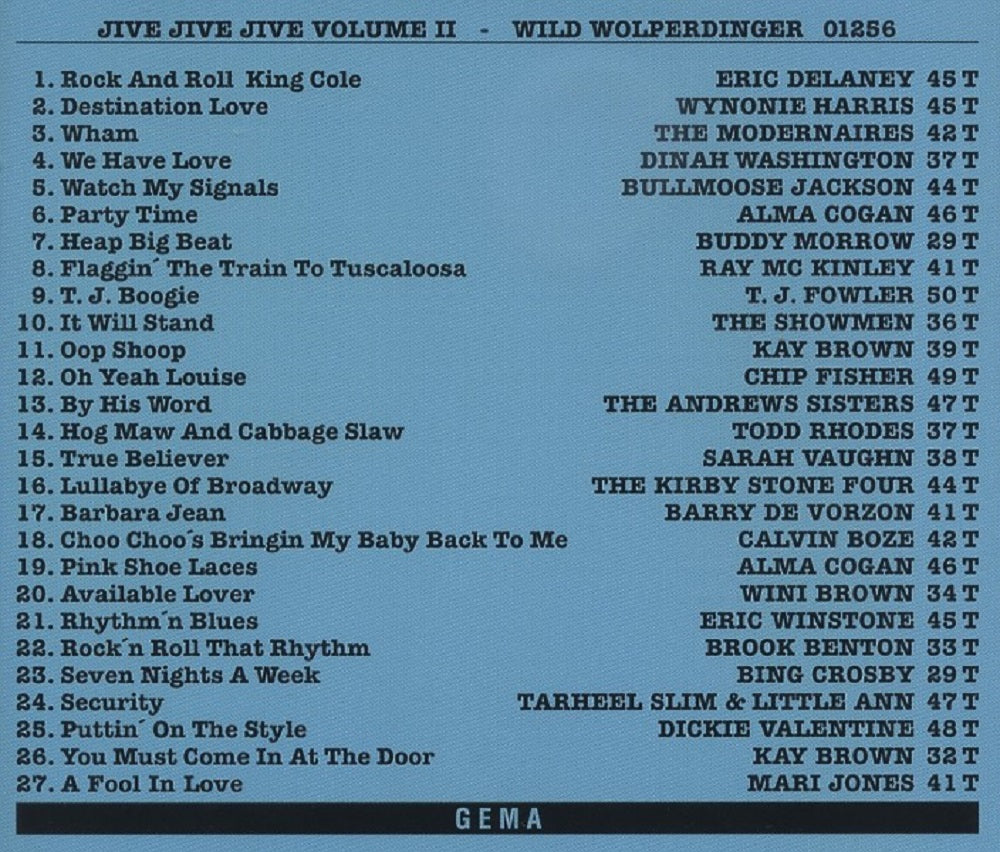 CD - VA - Jive Jive Jive Vol. 2