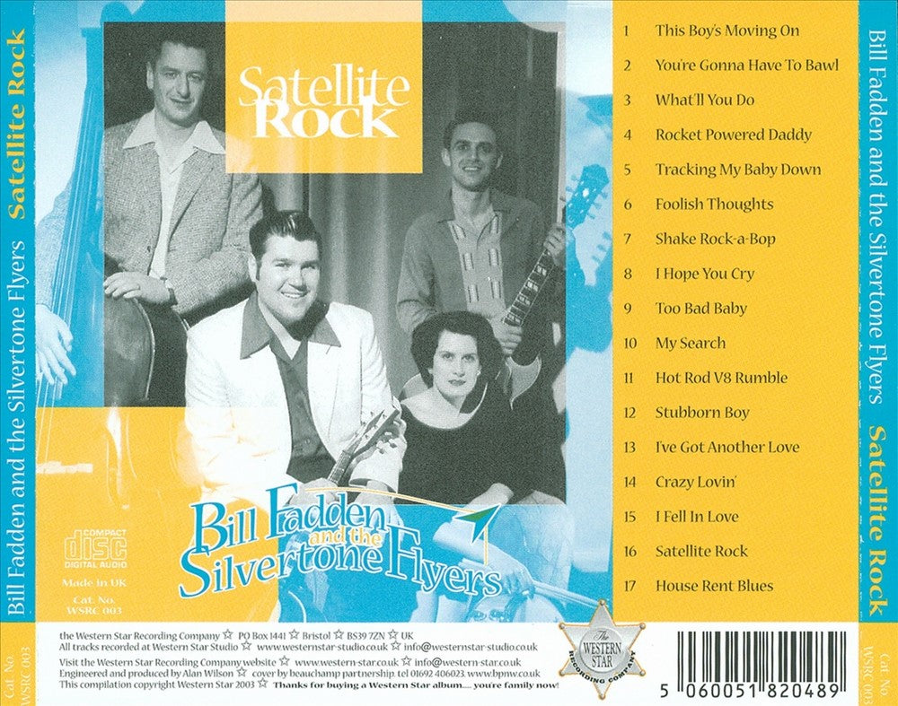 CD - Bill Fadden & The Silvertone Flyers - Satellite Rock