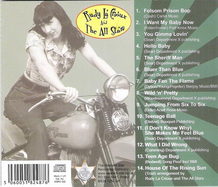 CD - Rudy La Crioux & The All-Stars - Wild'n'Pretty