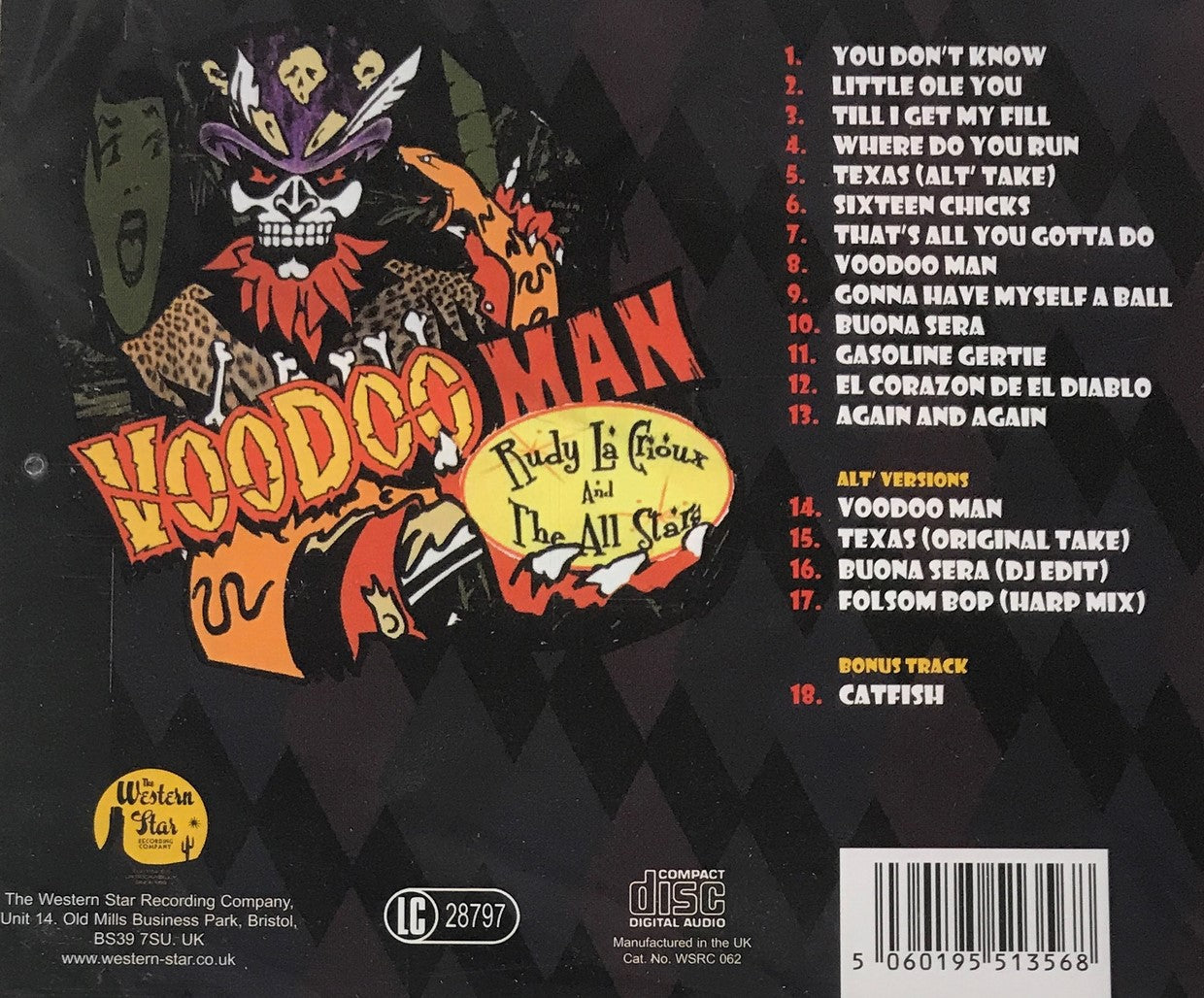 CD - Rudy La Crioux & The All Stars - Voodoo Man