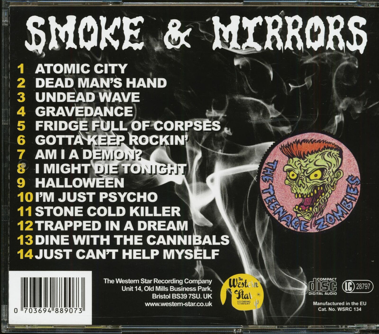 CD - Teenage Zombies - Smoke & Mirrors