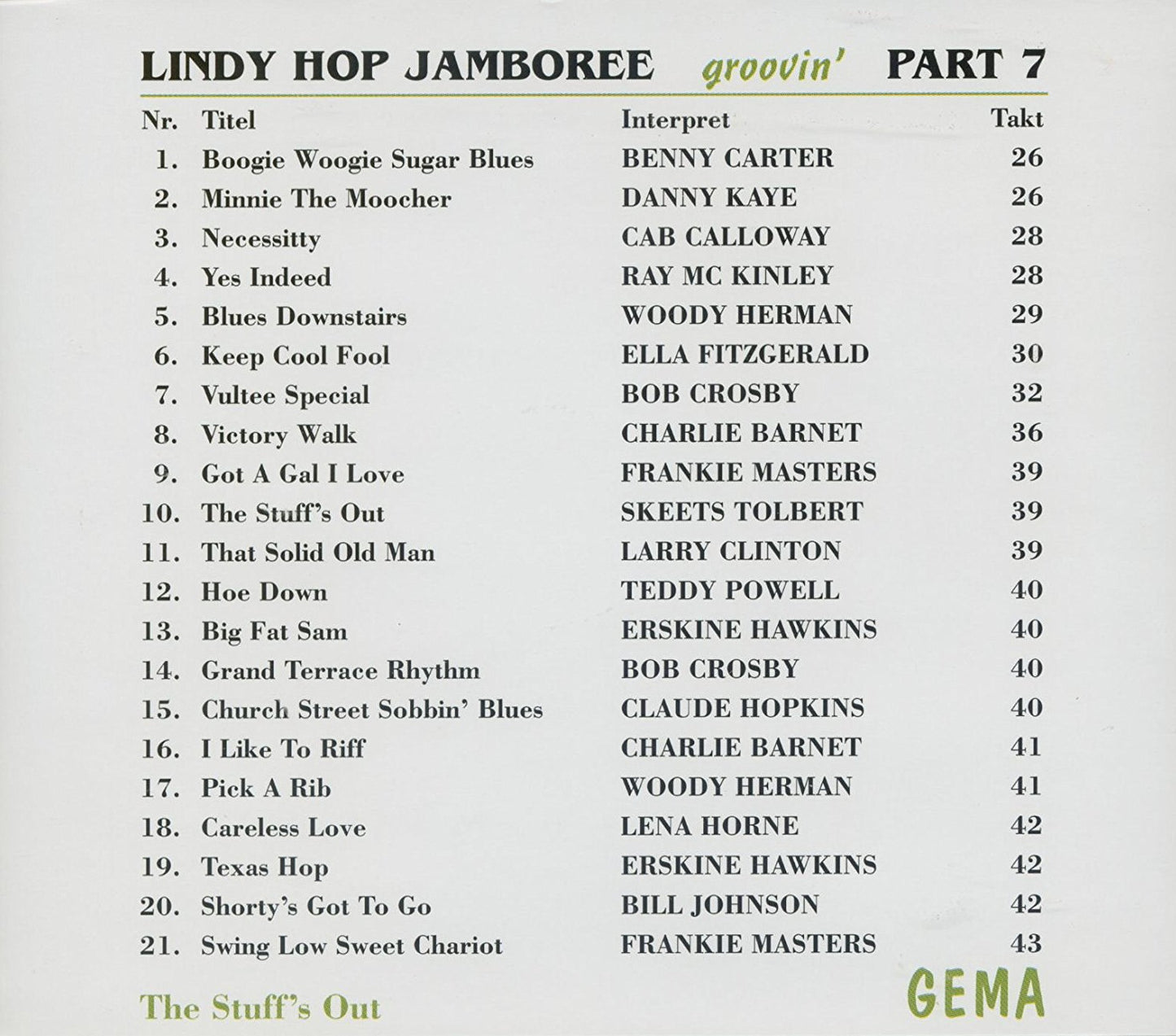 CD - VA - Lindy Hop Jamboree Vol. 7 - Groovin