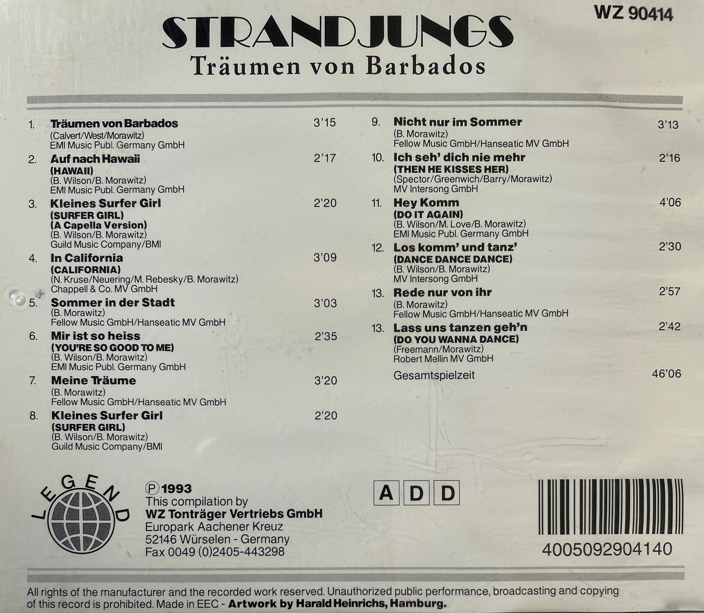 CD - Strandjungs - Träumen Von Barbados