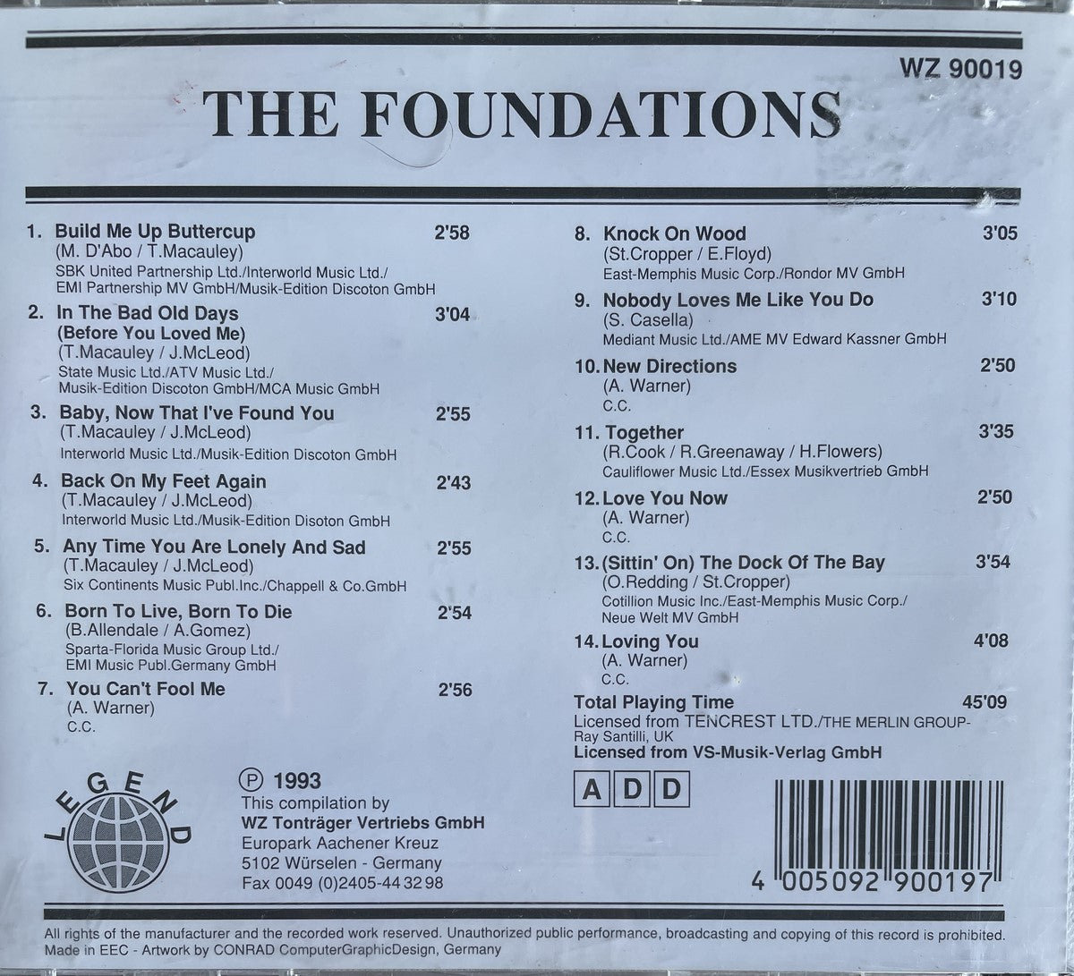 CD - Foundations - Baby, Now That I've Found You