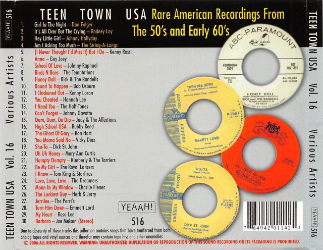 CD - VA - Teen Town USA Vol. 16