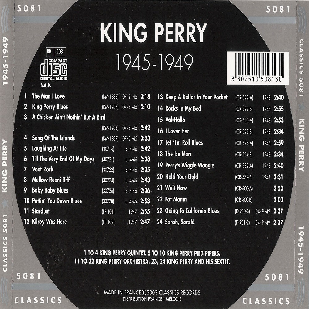 CD - King Perry - Classics 1945-1949 The Chronological Classics