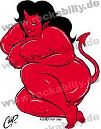 Coop Aufkleber - Fat Devil Girl