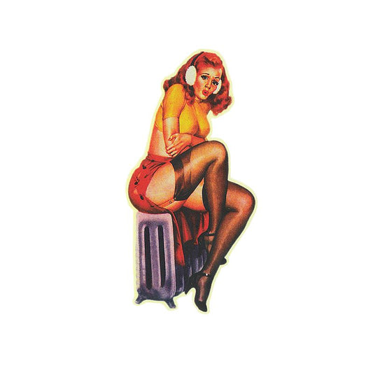 Pin Up Girl Aufkleber - Retro Pin Up, Heizung