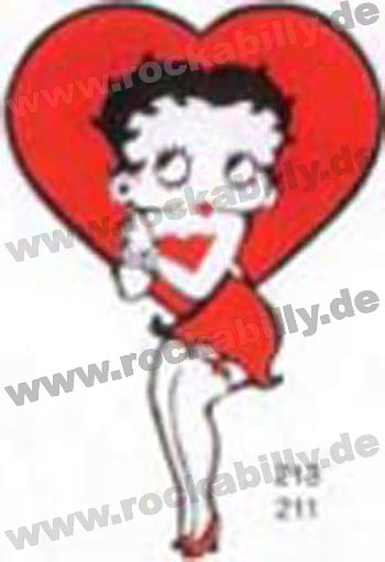 Betty Boop Aufkleber - 6,5 X 9 Cm