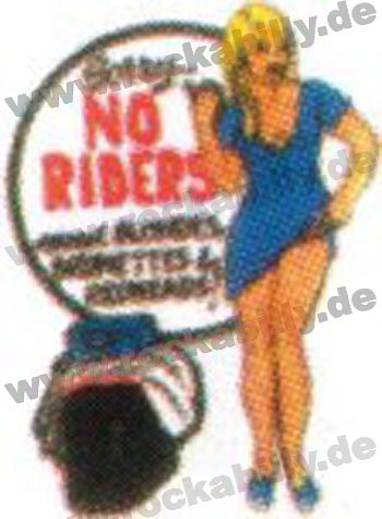 Hot Rod Aufkleber - No Riders