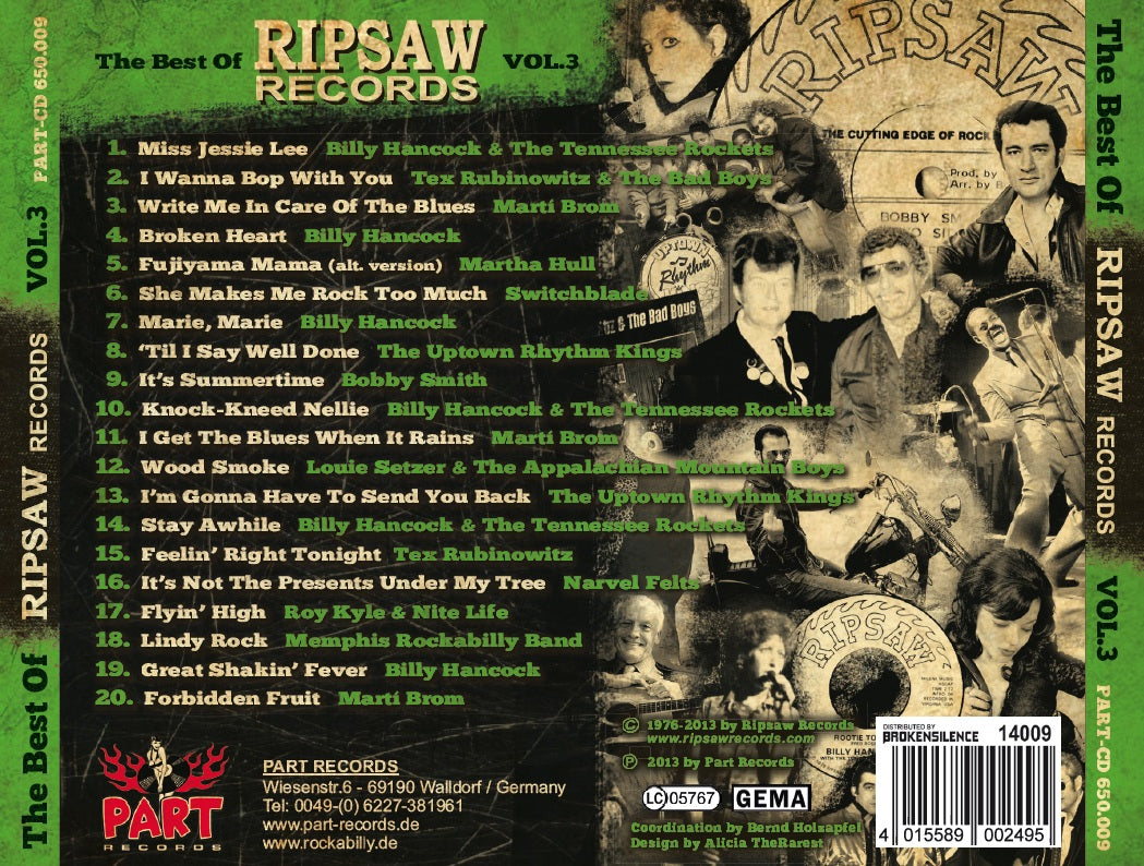 CD - VA - Best Of Ripsaw Records Vol. 3