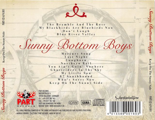 CD - Sunny Bottom Boys - Keep On The Sunny Side