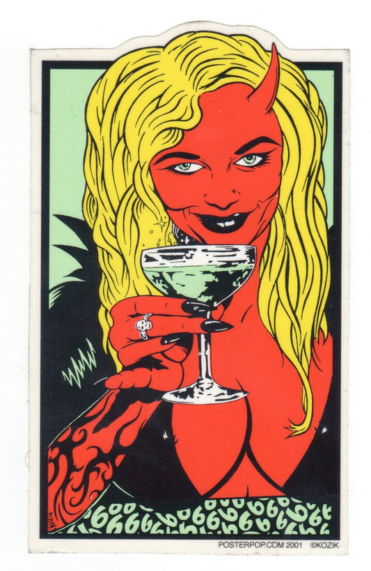 Frank Kozik Aufkleber - Cocktail