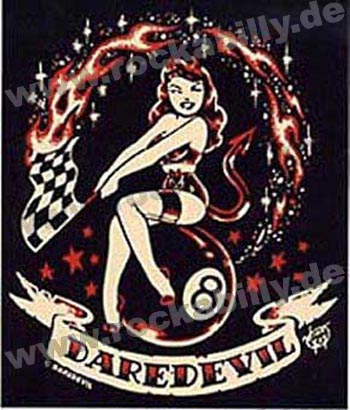 Daredevil Aufkleber - Racing Flag Girl