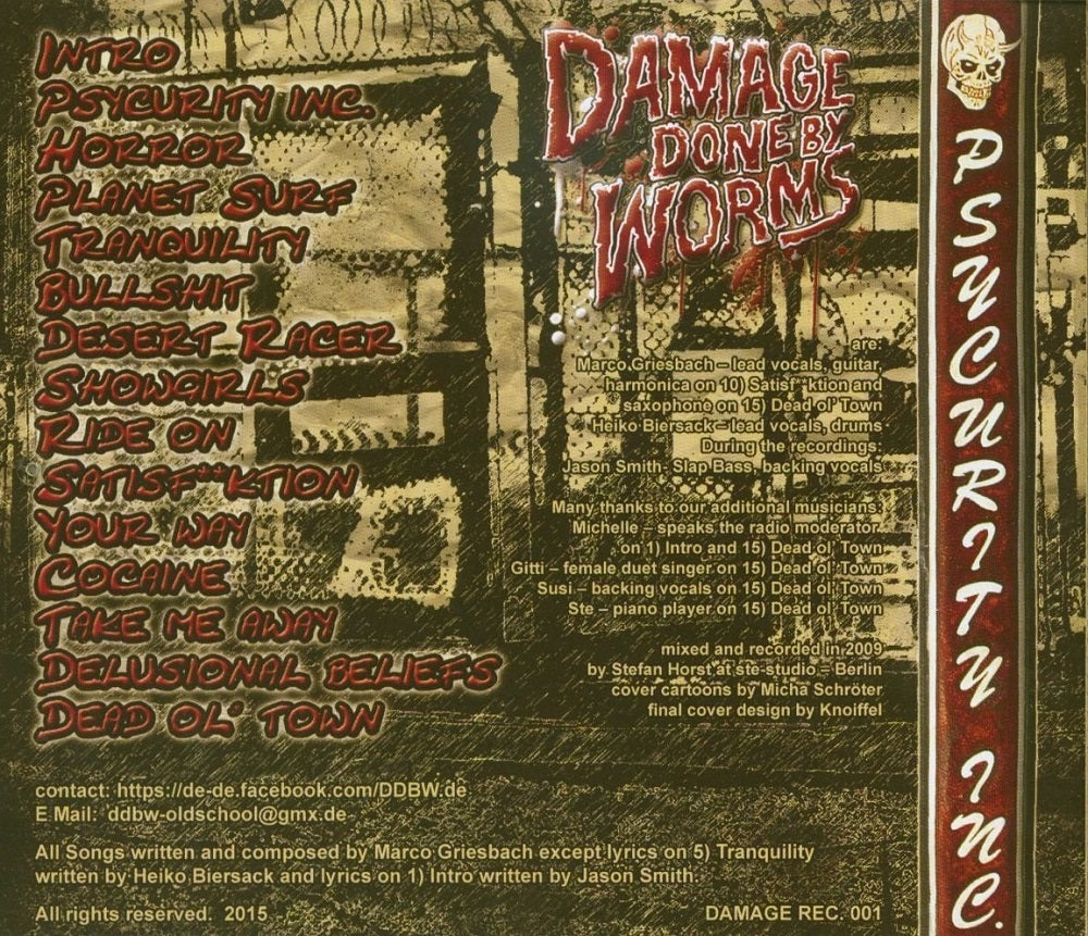 CD - Damage Done By Worms - Psycurithy Inc.