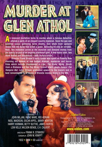 DVD - Murder At Glen Athol