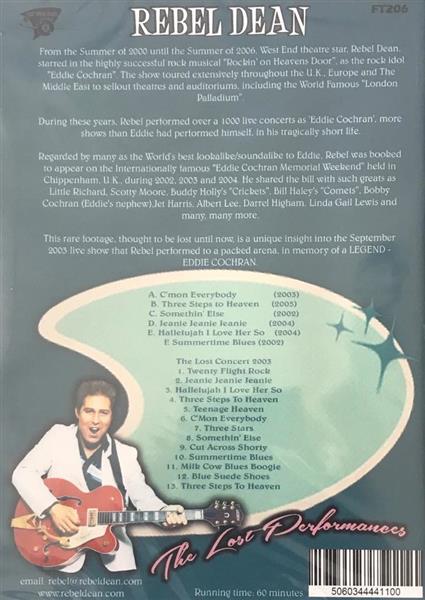 DVD - Rebel Dean - The Lost Performances