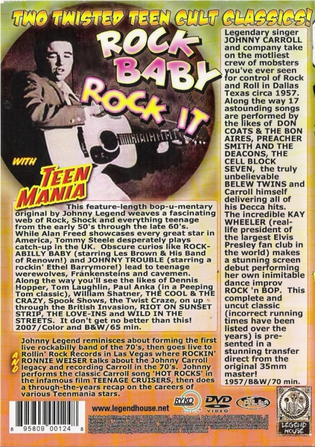 DVD - Johnny Legend Presents - Teenmania / Rock Baby Rock It