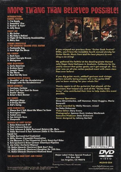 DVD - Deke Dickerson - Dekes Guitar Geek Festival Vol. 4 - 2007
