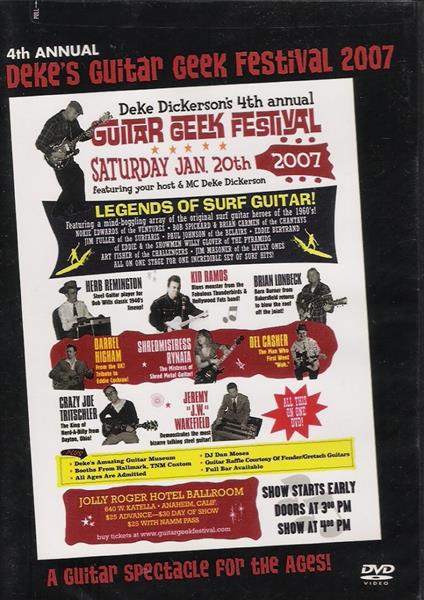 DVD - Deke Dickerson - Dekes Guitar Geek Festival Vol. 4 - 2007
