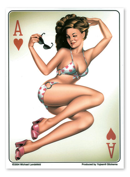 Postkarten-Set - 5x Pin Up - Heart