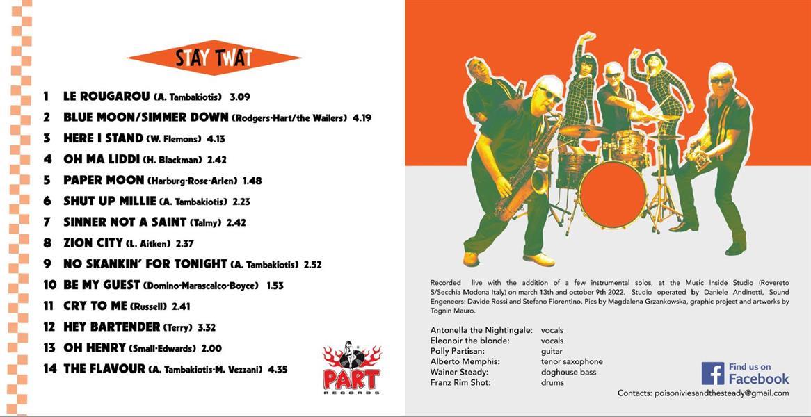 CD - Poisonivies And The Steady - Stay Twat