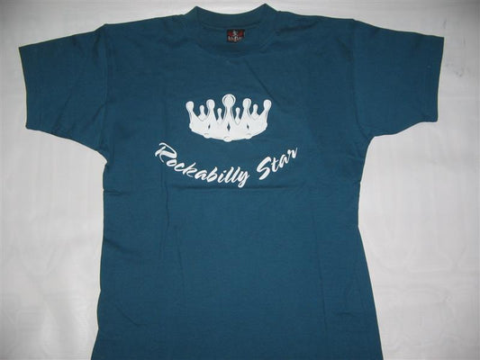 T-Shirt - Rockabilly Star, Navyblau