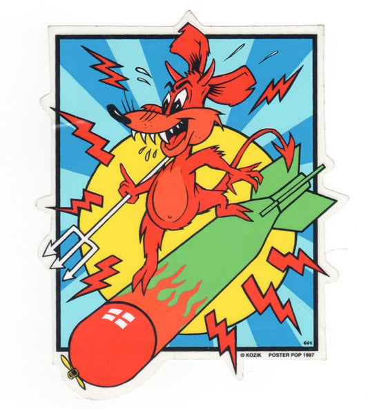 Frank Kozik Aufkleber - Mouse Bomb